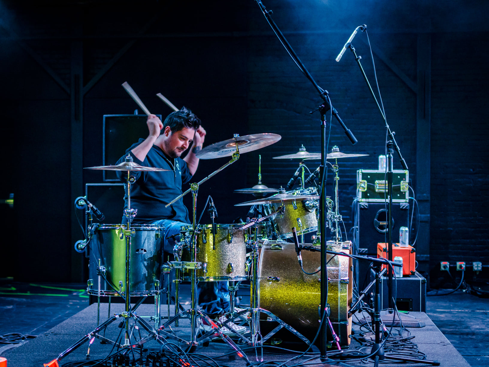 Live recording session