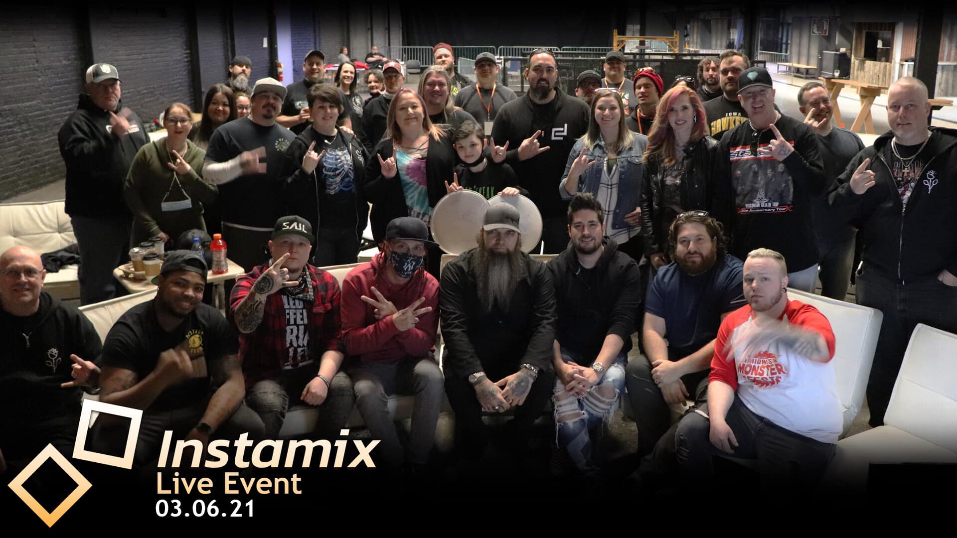 Instamix Live Event - March 6, 2021 - Group photo with attendees