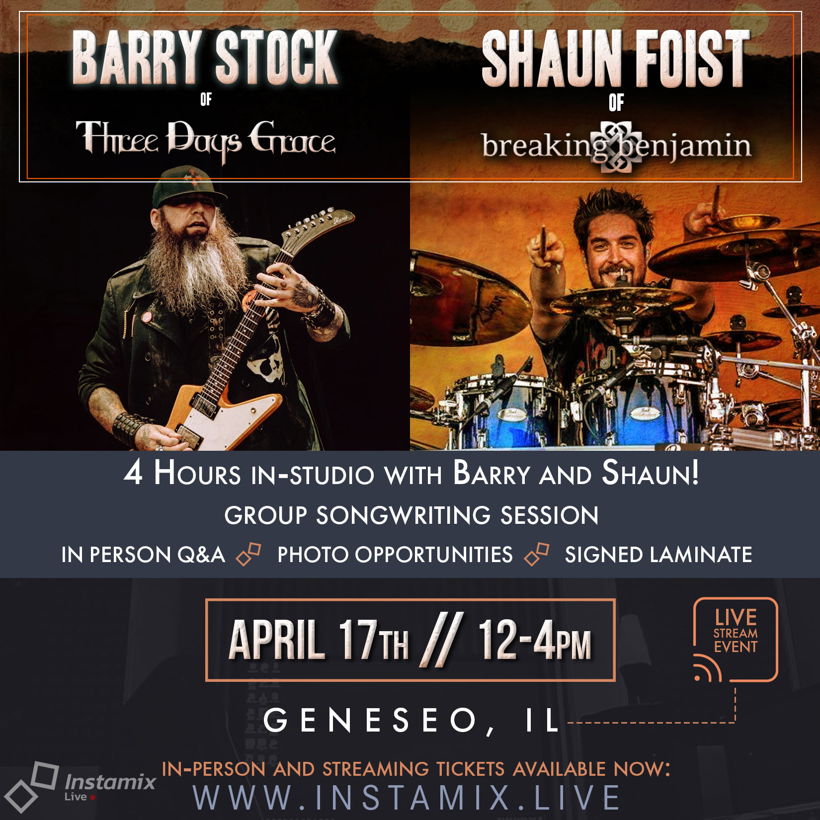 Barry Stock of Three Days Grace & Shaun Foist of Breaking Benjamin - April 17, 2021